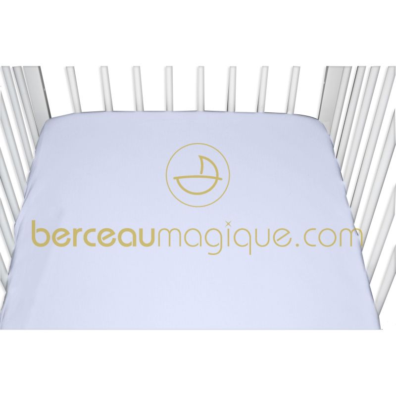 Drap housse en jersey parme (70cm x 140cm) Domiva