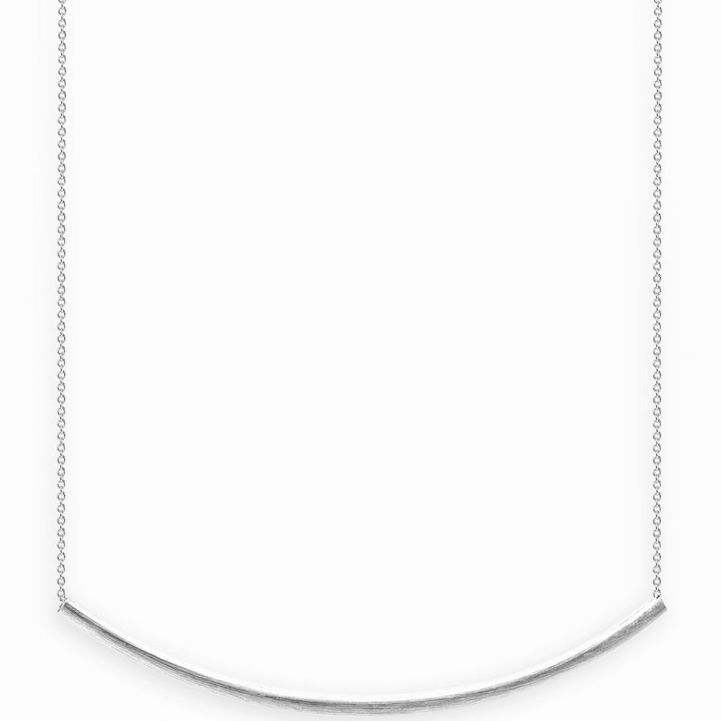 Collier chaîne 40 cm Linear arc 60 mm (argent 925°) Coquine
