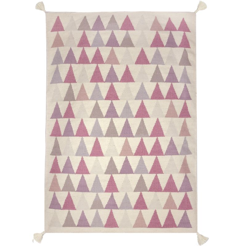 Tapis fille Kilim rose triangles (140 x 200 cm) AFKliving