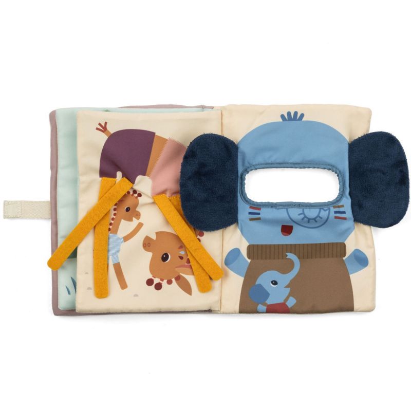 Livre d'activités en tissu Jack Cache-Cache Lilliputiens Produit ouvert 3