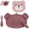 Set repas en silicone Ourson Rose (4 pièces) TUM TUM Produit 1