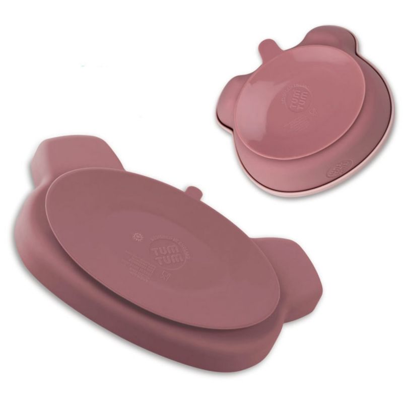 Set repas en silicone Ourson Rose (4 pièces) TUM TUM Produit 5