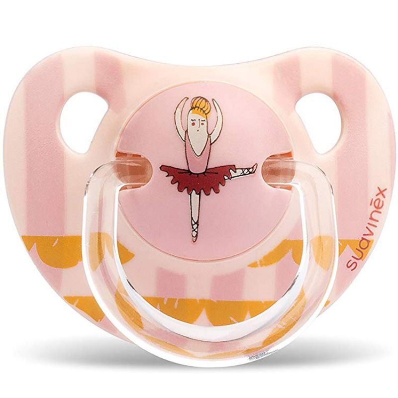 Sucette physiologique Circus ballerine rose (0-6 mois) Suavinex