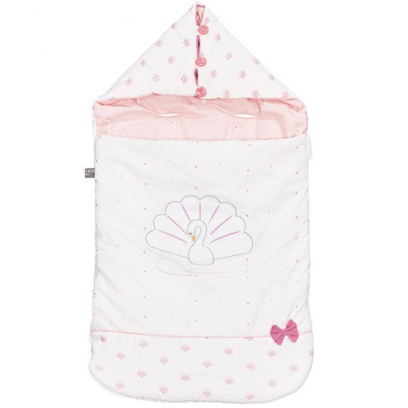 Nid d'ange cygne Baby Swan (77 cm) Sauthon