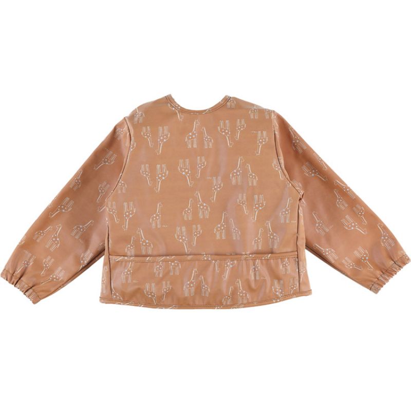 Bavoir à manches longues Mix & Match ocre Noukie's