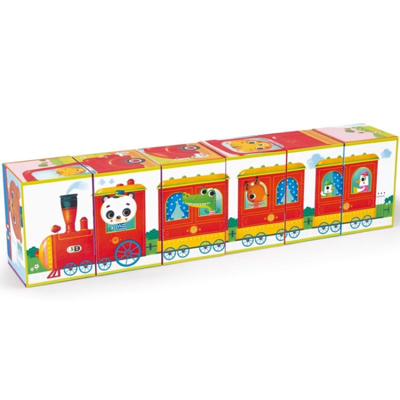 Puzzle cube Kubkid Véhicules (6 cubes) Janod