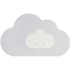 Tapis de jeu pliable nuage gris perle (145 x 90 cm)