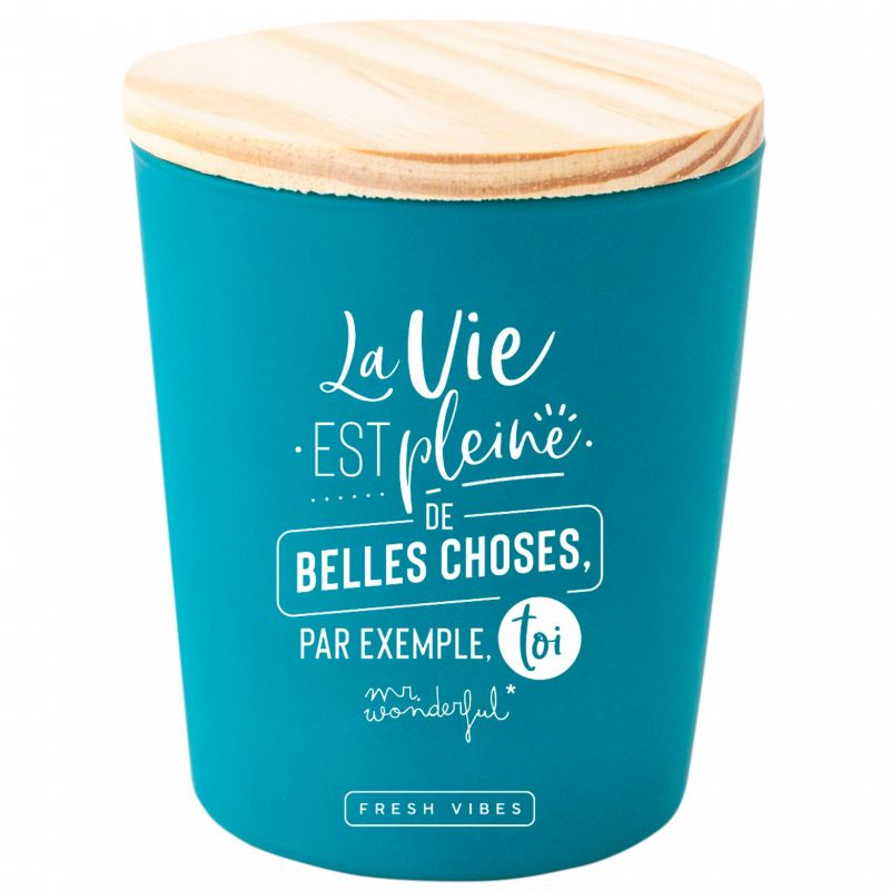 Bougie La vie est pleine de belles choses, par exemple toi Mr. Wonderful
