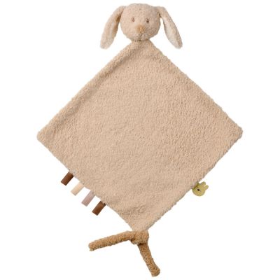 Maxi doudou attache sucette Teddy Lapin Beige Nattou