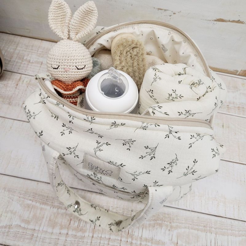 Sac à poussette Camila Olive Bloom Babyshower Ambiance 2