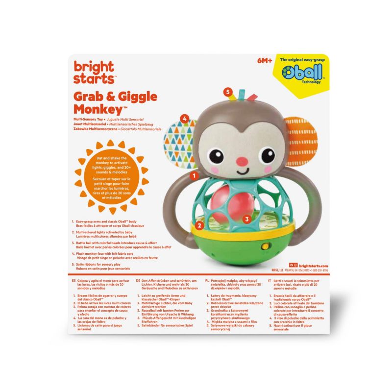 Hochet musical singe Oball Packaging 10