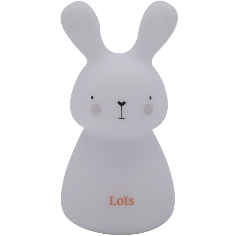 Veilleuse solo lapin Loïs à pile (11 cm) Olala Boutique