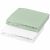 Variation Blanc, vert du produit Lot de 2 draps housses en jersey Blanc-Vert de gris (70 x 140 cm) de la marque Mon P'tit Dodo