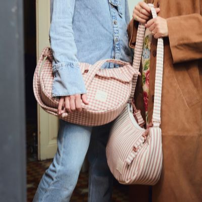 Sac bandoulière Gondole Praliné Rayures Moka