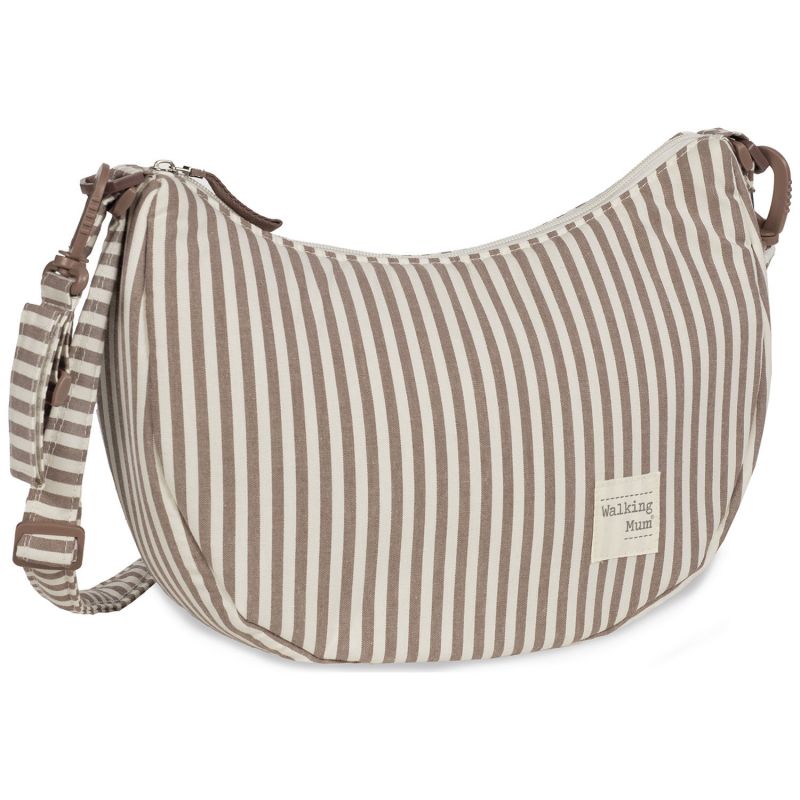 Sac bandoulière Gondole Praliné Rayures Moka Walking Mum Produit 6