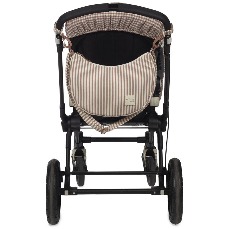 Sac bandoulière Gondole Praliné Rayures Moka Walking Mum Produit 7