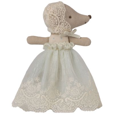 Bébé souris en robe Menthe