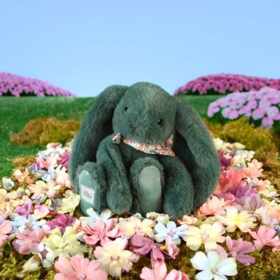 Peluche Lapin Fleurette Eucalyptus (25 cm)