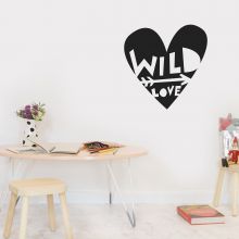 Stickers muraux coeur Wild love  par Chispum