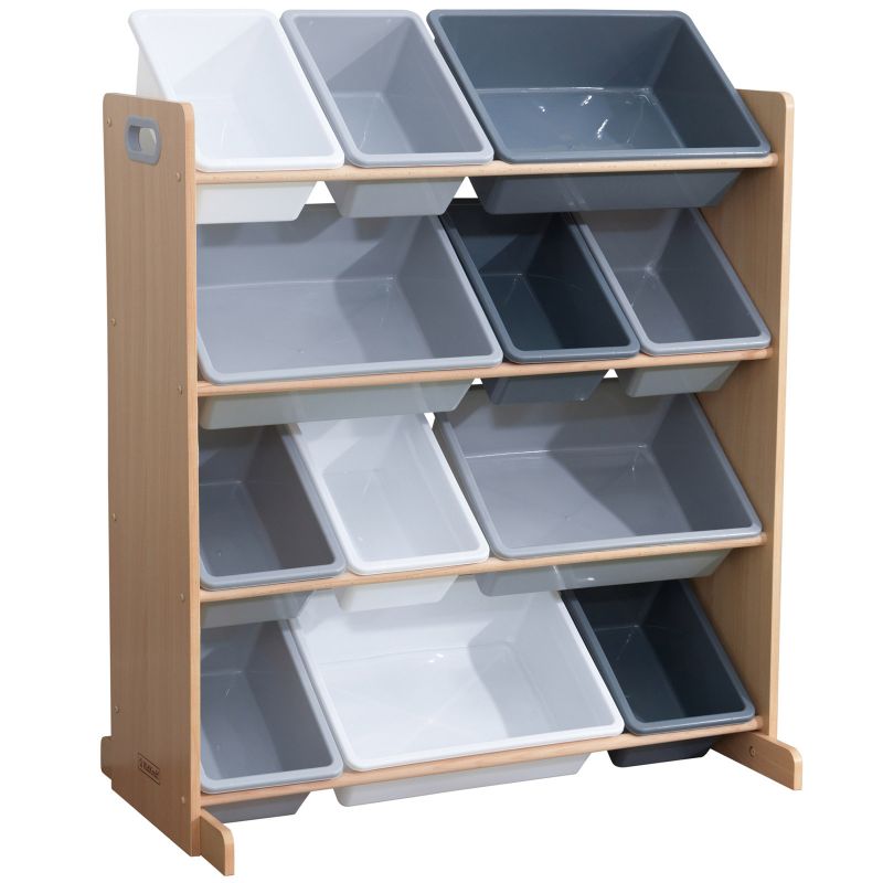 Meuble de rangement Sort It & Store It gris (12 bacs) KidKraft