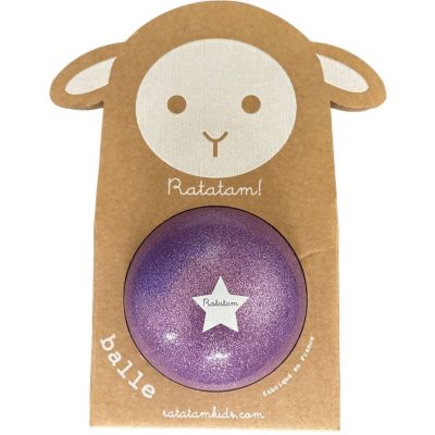 Ballon paillettes Violet (10 cm)  par Ratatam