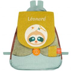 Sac à dos bébé Tchiki paresseux chataigne (personnalisable) - L'oiseau bateau