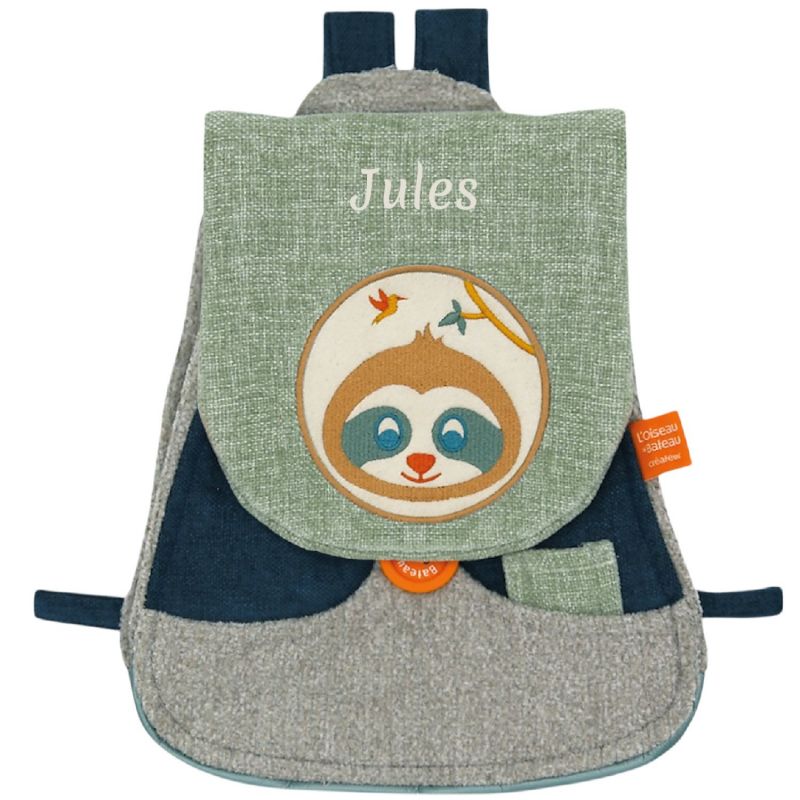 Sac à dos Tchikis 3 Paresseux (personnalisable) L'oiseau bateau Produit 1