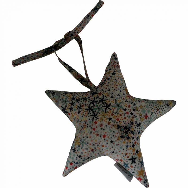 Etoile grelot à suspendre Liberty multicolore Le petit rien