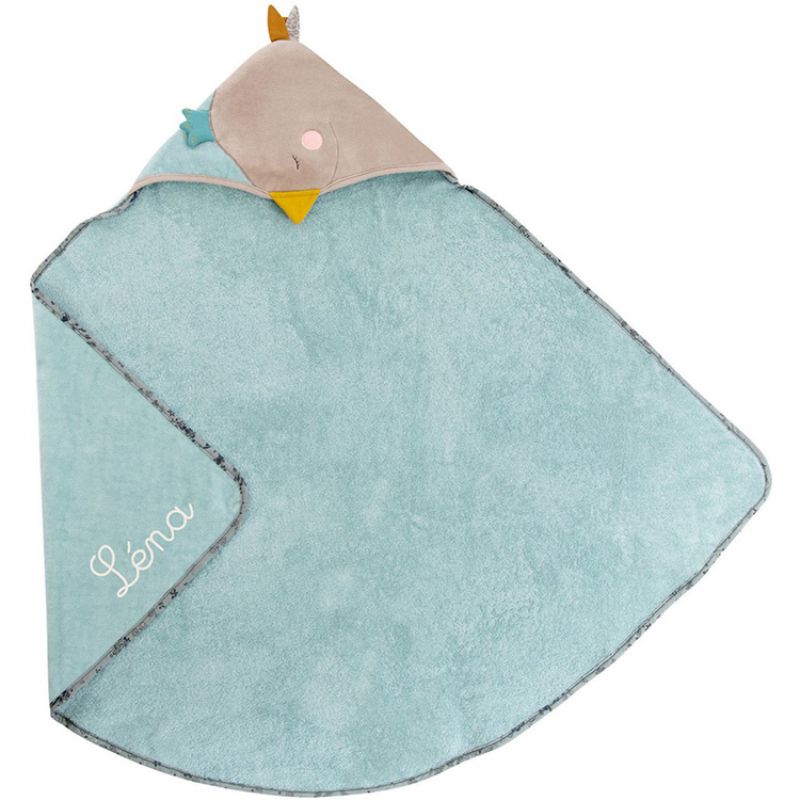Cape de bain oie Le voyage d'Olga (personnalisable) Moulin Roty