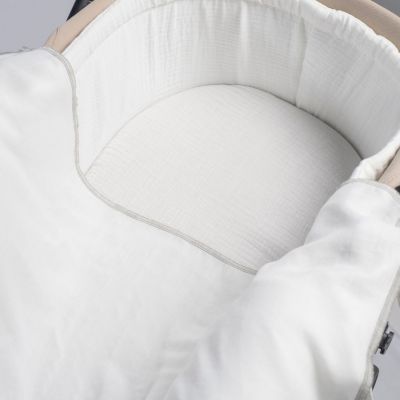 Lot de 2 langes Little Bloom Fleurs Gris (70x70 cm)