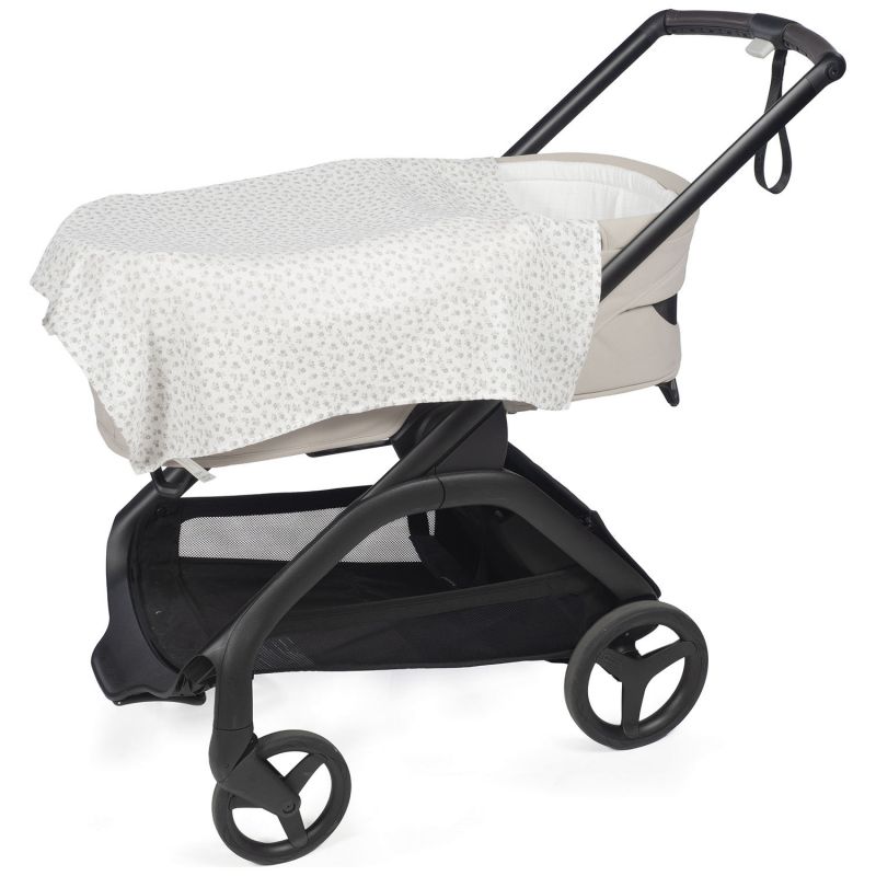 Lot de 2 langes Little Bloom Fleurs Gris (70x70 cm) Pasito a pasito Produit 8