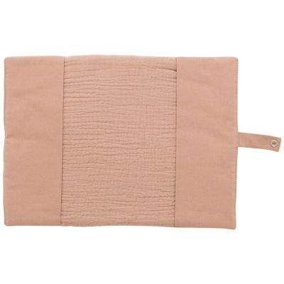 Protège-carnet de santé gaze de coton Mocha