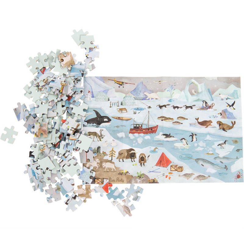Puzzle de l'explorateur La banquise Le jardin du Moulin (96 pièces) Moulin Roty