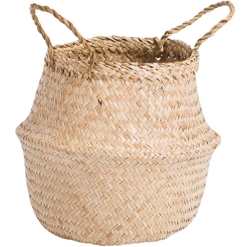 Panier tressé naturel Les Moustaches Moulin Roty