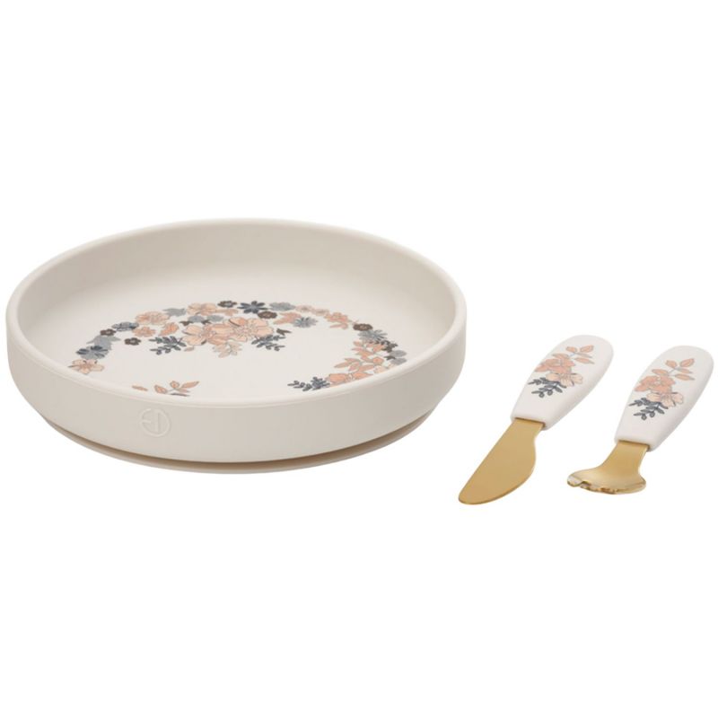 Set assiette et couverts Blue Garden Elodie Details Produit 1
