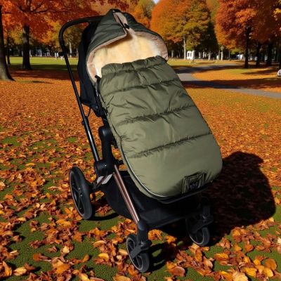 Chancelière thermique SHEEP kaki pour poussette