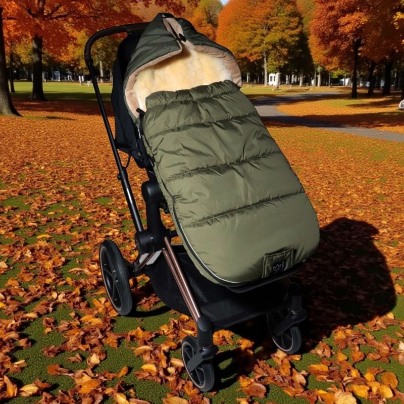 Chancelière thermique SHEEP kaki pour poussette Kaiser Ambiance 2