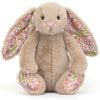 Peluche Bashful Lapin en fleurs Beige (18 cm)  par Jellycat