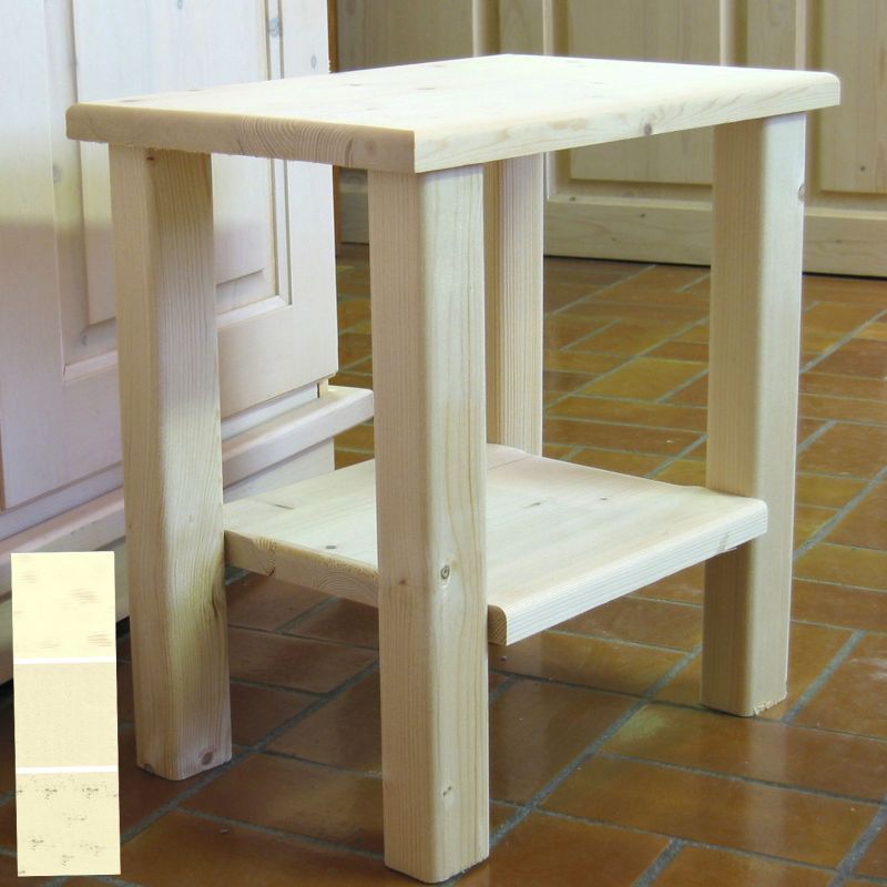 Table de nuit Dominique finition laqué : usé - patiné - antique (12 teintes) Mathy by bols