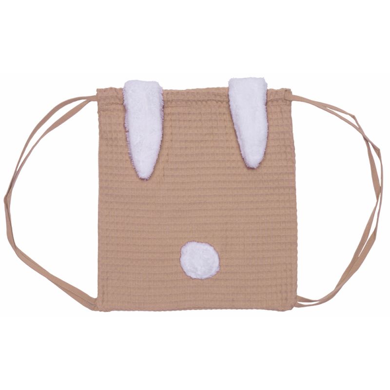 Sac à dos lapin en nid d’abeille Mocha BB & Co Produit 1