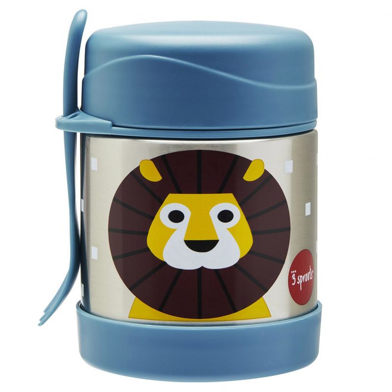 Thermos alimentaire avec fourchette Lion (350 ml) 3 sprouts
