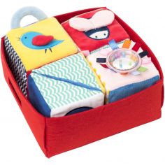 4 cubes d'éveil en tissu - Oxybul
