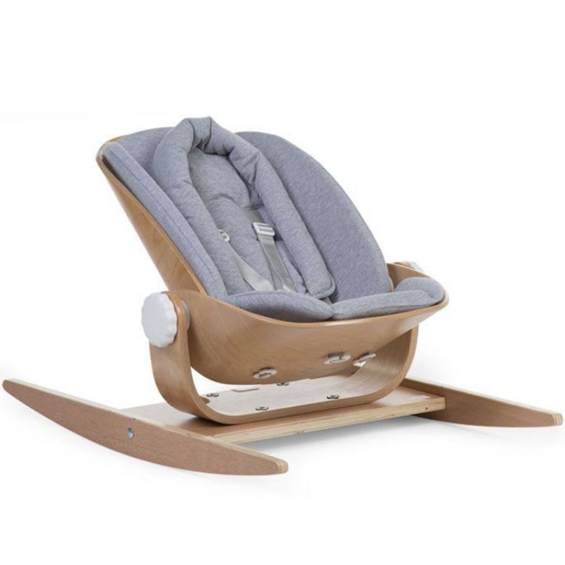Coussin réducteur naissance pour transat Wood Rock gris Childhome