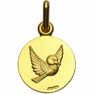 Médaille oiseau Les Loupiots (or jaune 750°) A.Augis