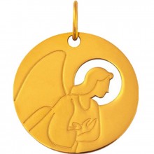 Médaille Esquisses Mini Ange de l'Annonciation 10 mm (or jaune 750°)  par Maison La Couronne
