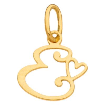 Pendentif initiale E (or jaune 750°)  par Berceau magique bijoux