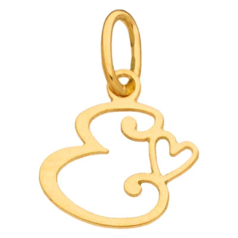 Pendentif initiale E (or jaune 750°) Berceau magique bijoux