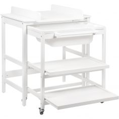 Table à langer avec baignoire Smart White - Quax