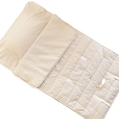Sac de couchage en coton bio Rayé Ambre (70 x 130 cm) Kadolis