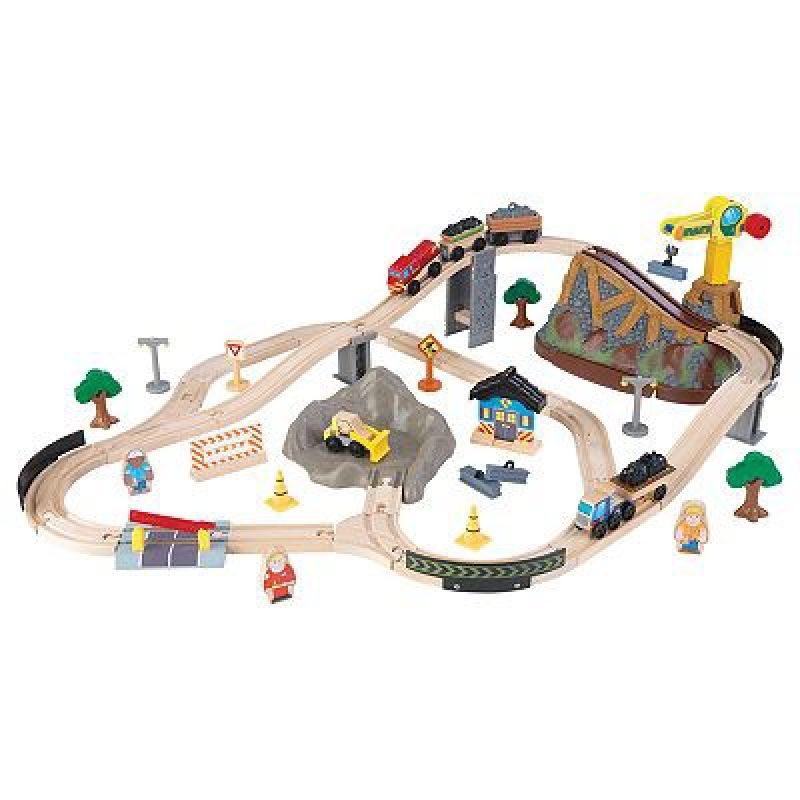 Circuit de train à assembler Bucket Top Construction (61 pièces) KidKraft